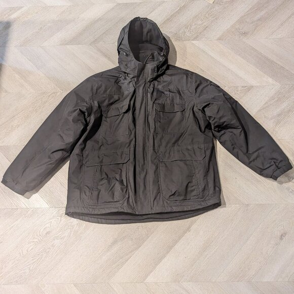 NordicTrack Parka Coat Black XXL Size 50-52 Removable Lining and Hood - Picture 2 of 9